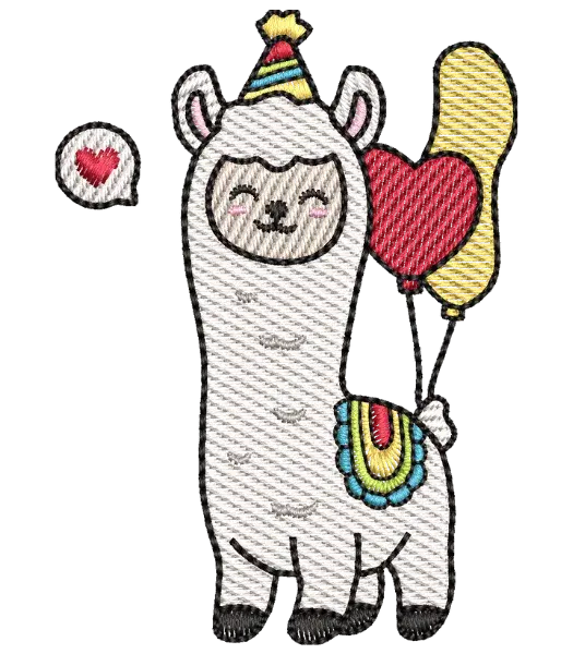 Matriz de Bordado Alpaca com Balões